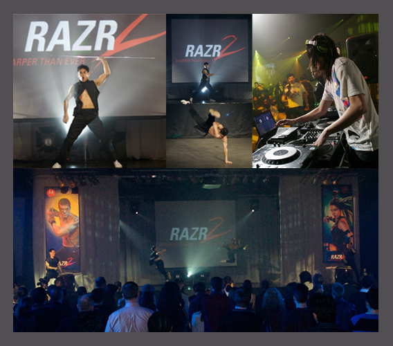 Motorola RAZR2 Canadian Launch Party Banners